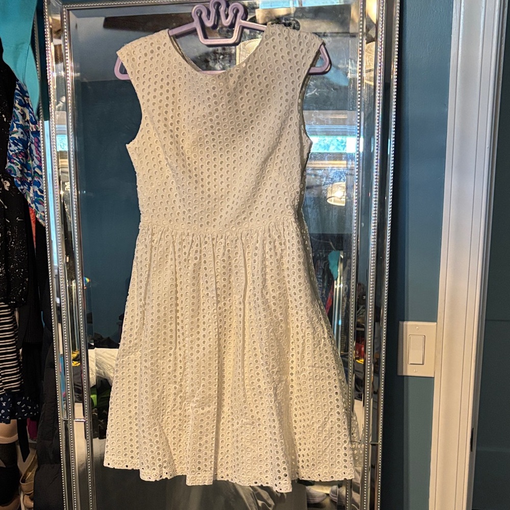 Donna Morgan white/Ivory Eyelet Dress